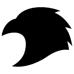 A picture of a bird inside a hexagon, which is my logo.